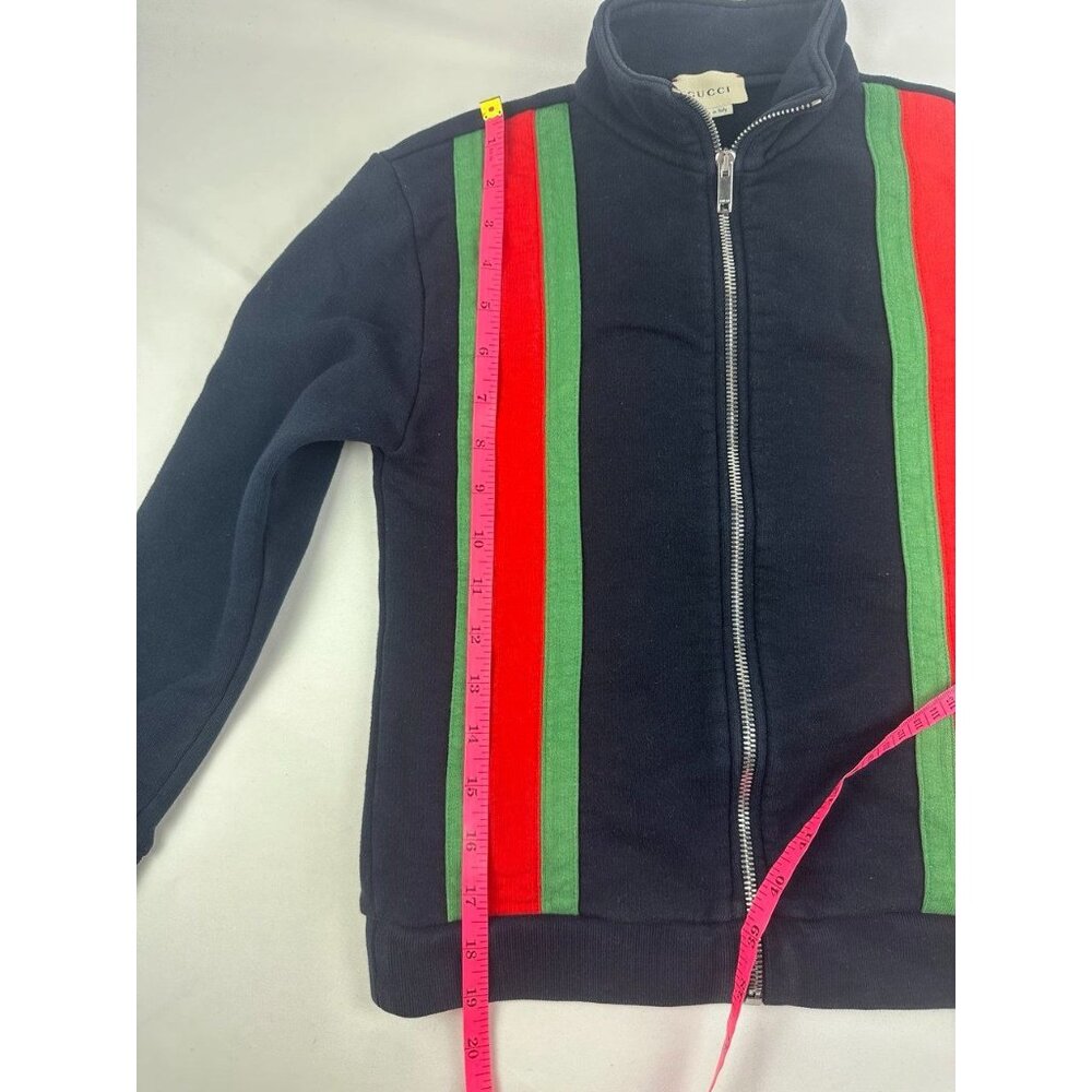 Gucci Children's Navy Sports Jacket With a Branded Ribbon Size 8 Italy - Picture 10 of 10